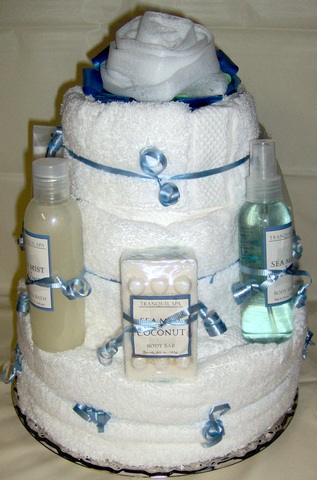 Spa 3 Tier Towel Cake